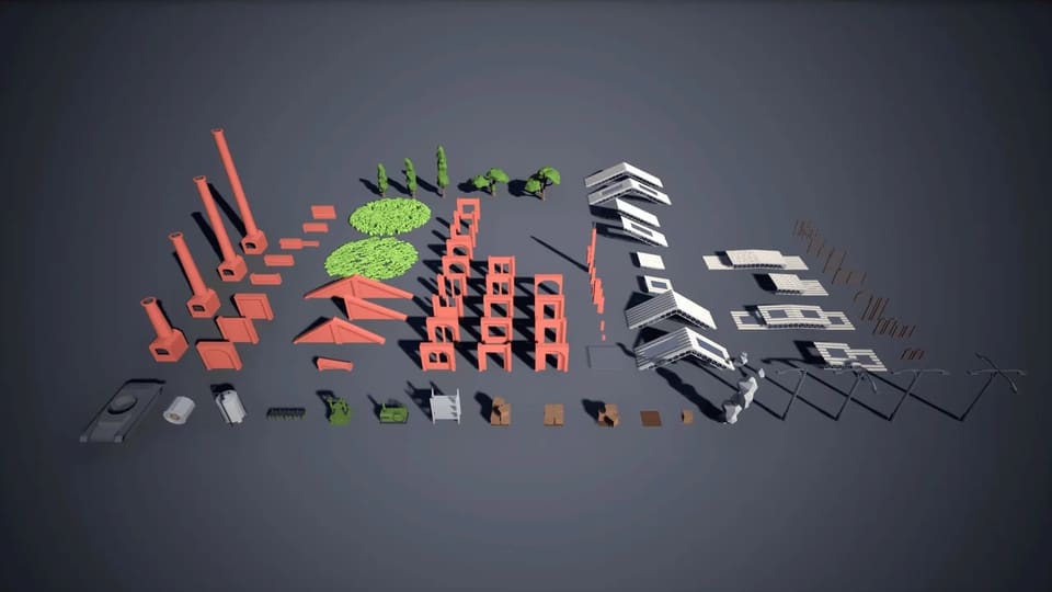 Low Poly: Industrial Area