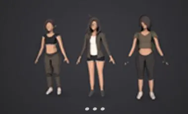 LOW POLY CHARACTERS CUSTOMIZABLE/MODULAR ( MALE AND FEMALE )