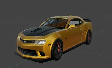 2015 Chevrolet Camaro: 3D Model Blend for America’s Iconic Sports Car