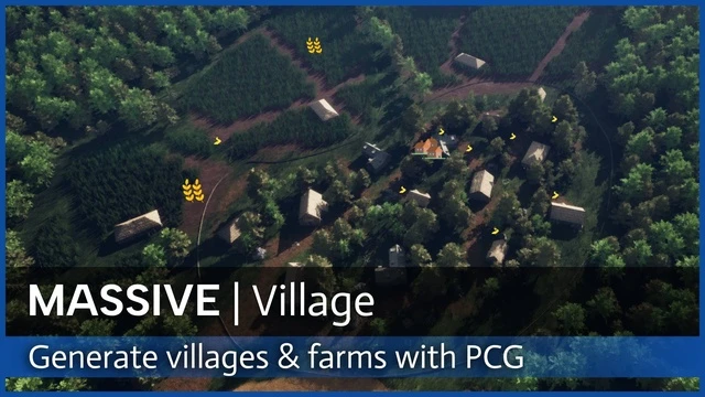 Massive Village – Create villages, farms and ruins with PCG<div class="post-tags single-post-tags"><span class="custom-tag">Engine Version: 5.4+</span><span class="asset-version-tag">Asset Version: 1.3</span></div>
