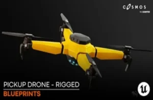 Military Drone – Rigged/BP Controllable