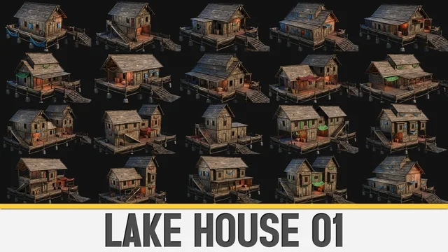 LAKE HOUSE 01 with INTERIORS 4K PBR<div class="post-tags single-post-tags"><span class="custom-tag">Engine Version: 5.5+</span></div>