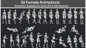 50 Female Animations