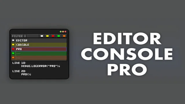 Editor Console Pro<div class="post-tags single-post-tags"><span class="custom-tag">Original Unity version: 5.6.0</span><span class="asset-version-tag">Asset Version: 3.977</span></div>