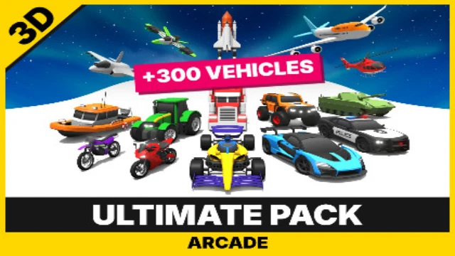 ARCADE: Ultimate Vehicles Pack – Low Poly Cars<div class="post-tags single-post-tags"><span class="custom-tag">Original Unity version: 2022.3.16</span><span class="asset-version-tag">Asset Version: 2024.12</span></div>