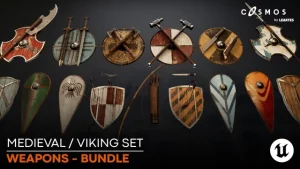 Medieval / Viking Weapons and Shields Set