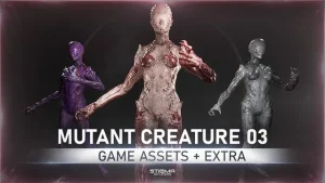 Mutant Creature 03 – Game Assets + Extra