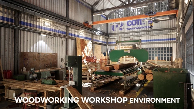 Woodworking Workshop Environment / Woodworking Craftman Craft Interior Carpenter<div class="post-tags single-post-tags"><span class="custom-tag">Engine Version: 5.0+</span></div>