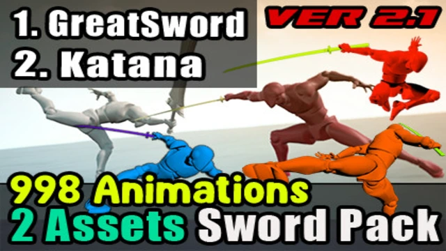 Powerful Sword Pack(Great Sword + Katana)<div class="post-tags single-post-tags"><span class="custom-tag">Original Unity version: 2018.4.1</span><span class="asset-version-tag">Asset Version: 2.1</span></div>
