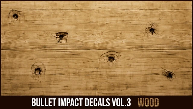 Bullet Impact Decals Vol. 3 – Wood<div class="post-tags single-post-tags"><span class="custom-tag">Engine Version: 5.1+</span></div>