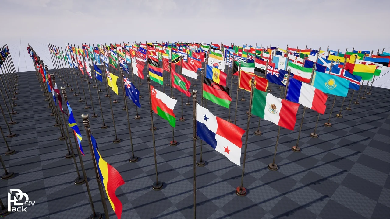 Flag Props Package / 250+ Flags asset