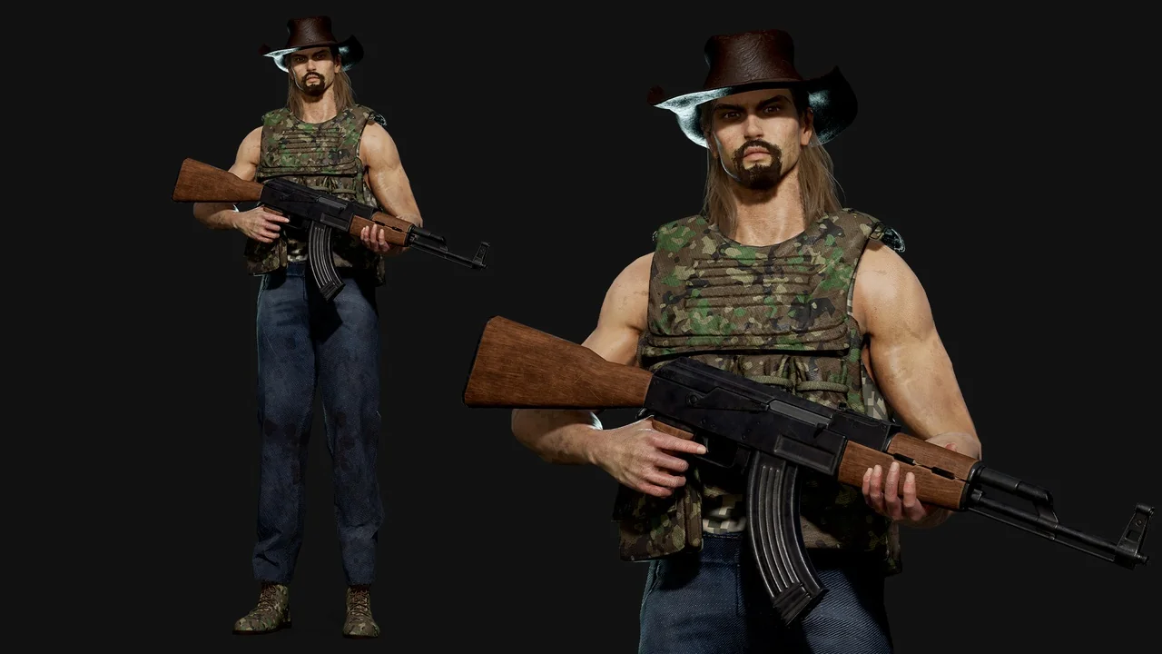 Customizable Survival Man asset