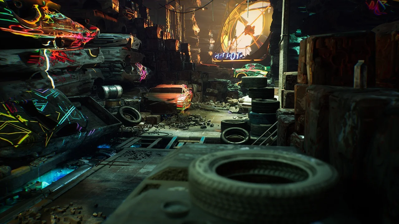 Cyber Scrapyard Environment Kit asset