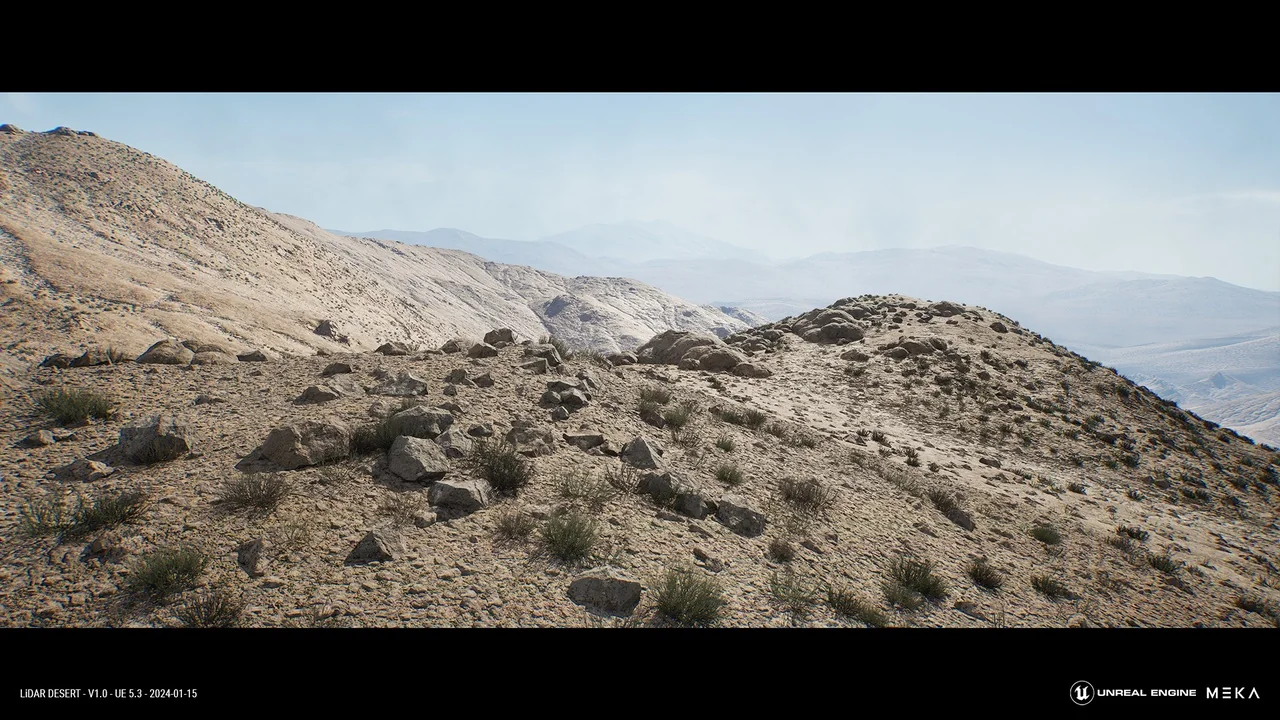 LiDAR DESERT LANDSCAPE asset