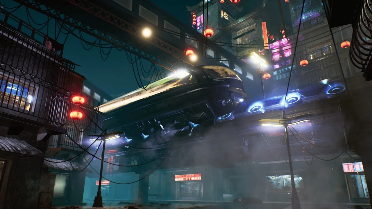 Cyberpunk City (Cyberpunk, Cyberpunk City, Sci-Fi City) asset