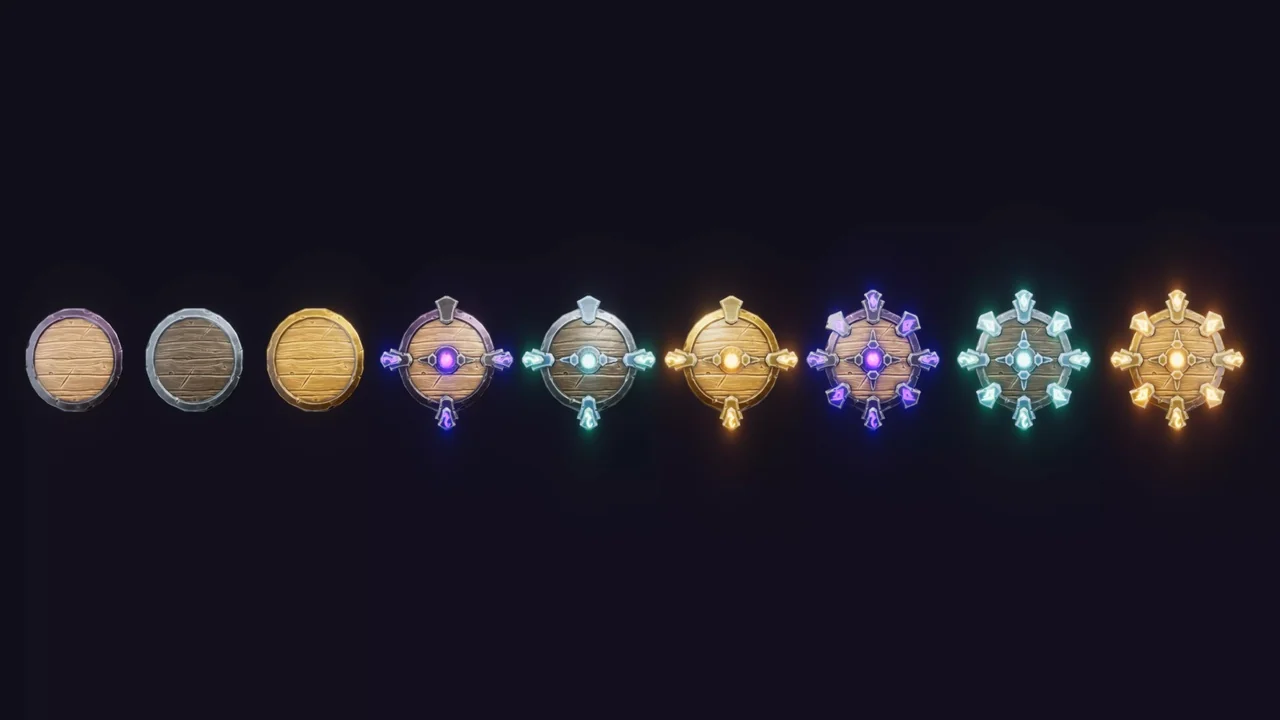 Stylized Shields – RPG Weapons asset