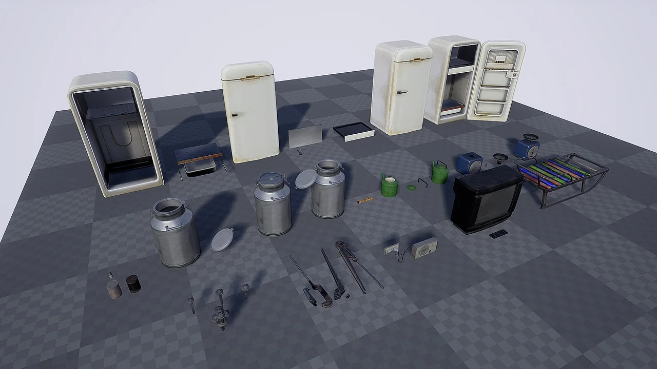 Urban Interior Props Pack Vol.2 asset