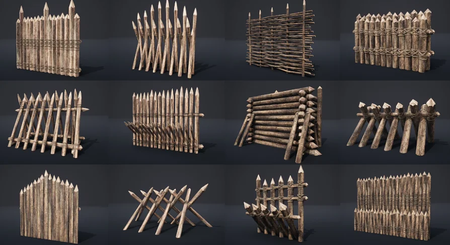 Palisade Walls and Barriers - v1