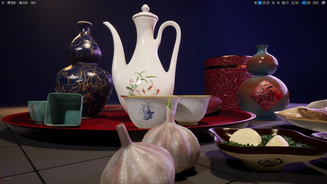 Chinese Wineset & Snack asset