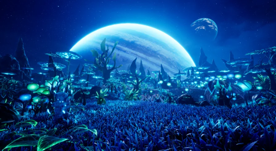 Alien Planet Fantasy Environment - Swamp Plants