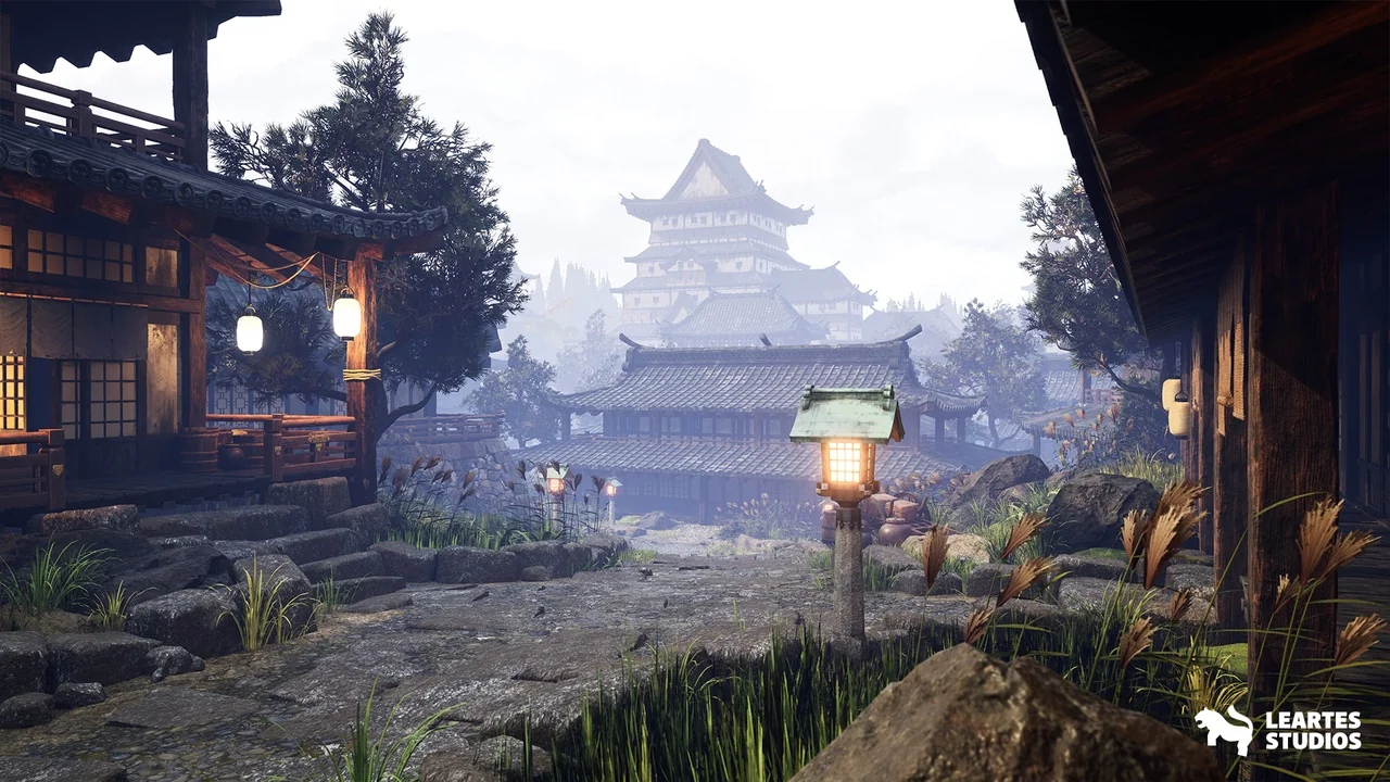 Feudal Japanese Castle Environment ( Japan Japanese Feudal Castle Castle Japan ) asset