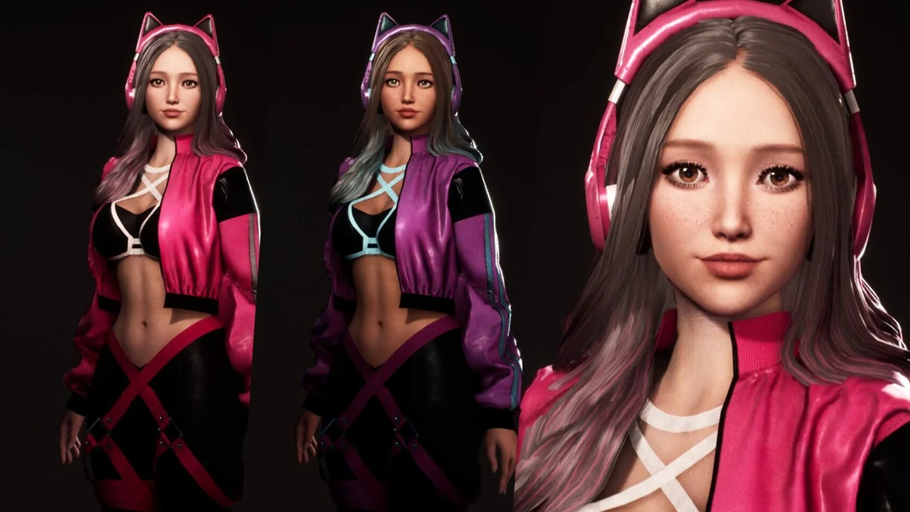 F2 Cyber Girl Davina asset