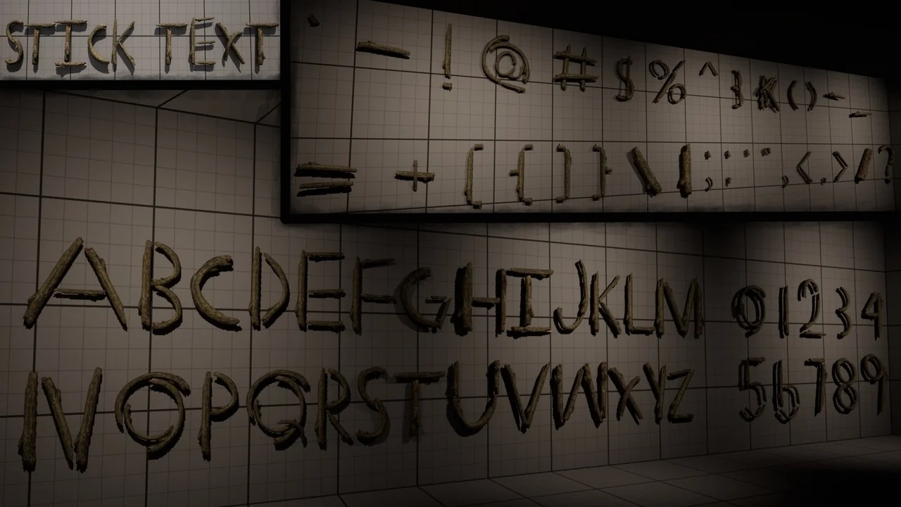 3D Text Generator – Diegetic Design – Custom Fonts asset