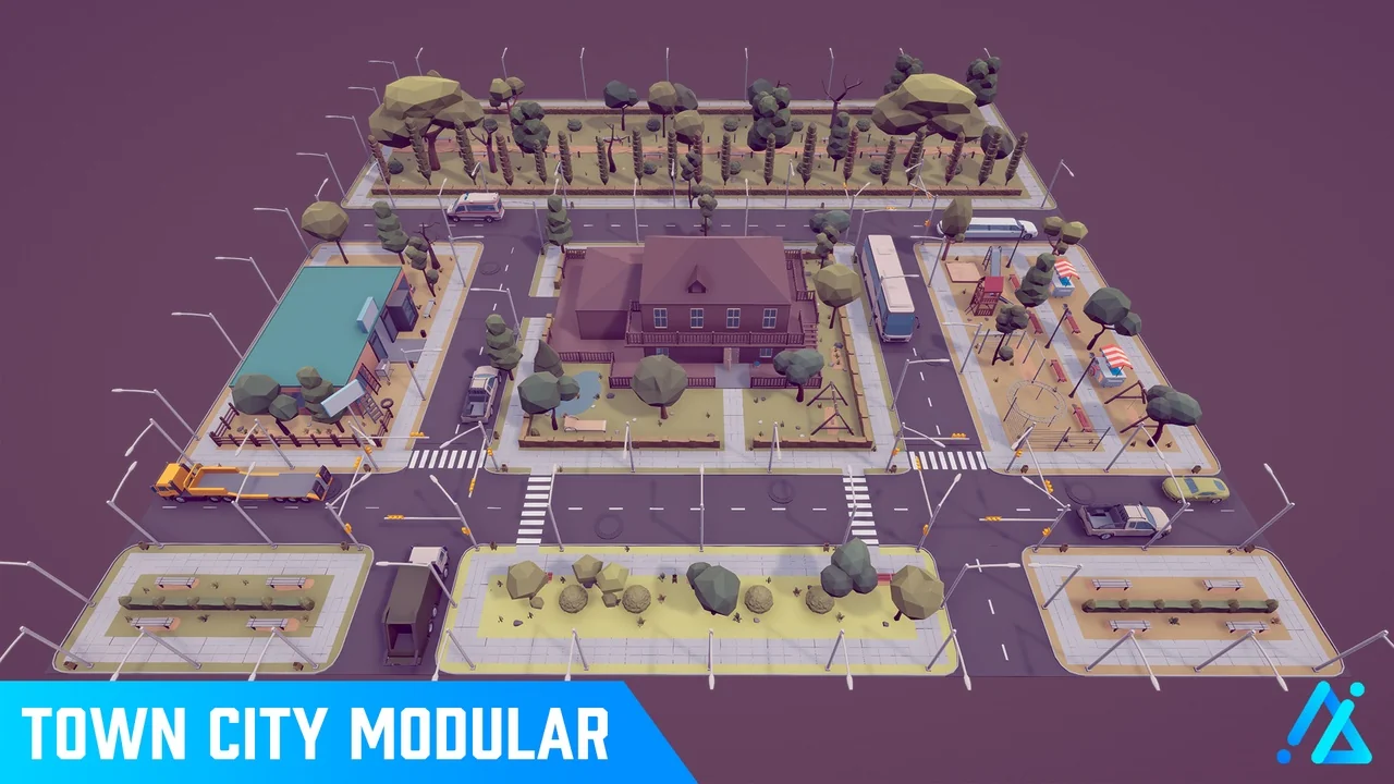 POLY – Town City Modular asset