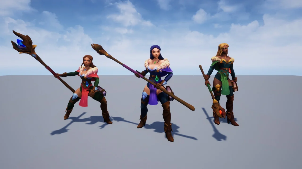 Stylized Fantasy Human NPC Pack asset