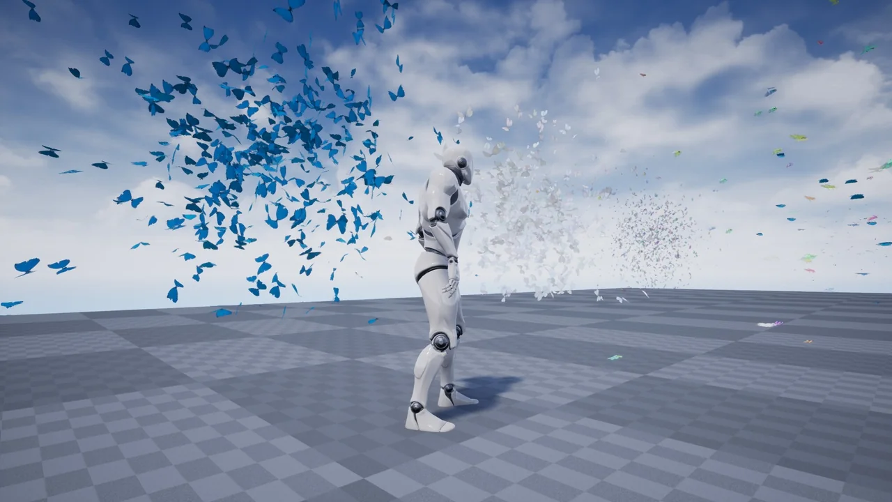 Butterflies Collection (BP, Niagara + AI) asset