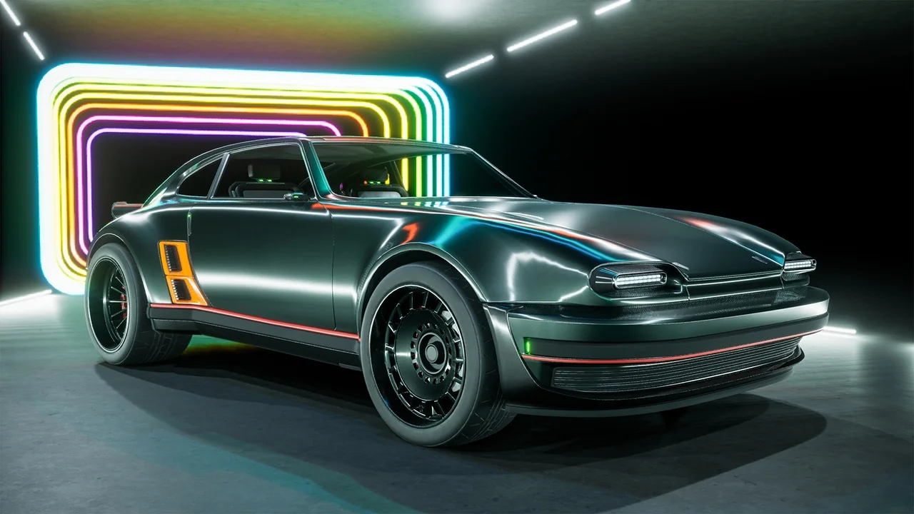 SciFi Cyber Car 2 asset