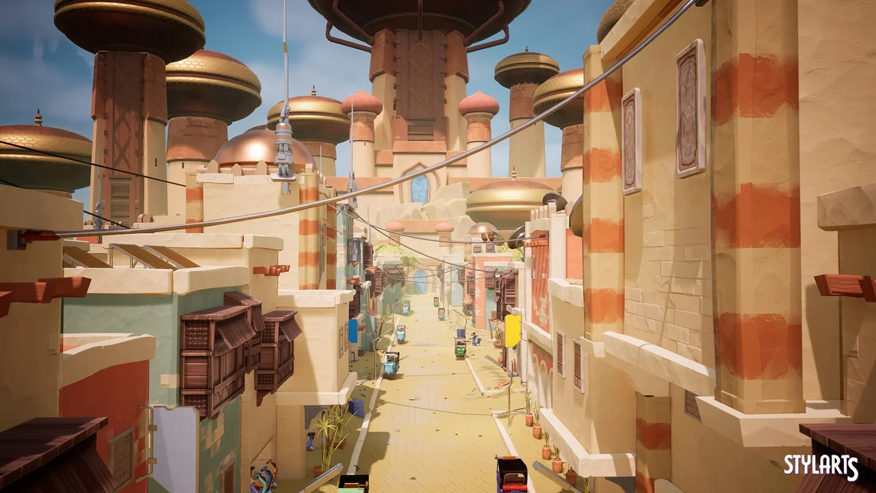 Stylized Indian City ( Stylized Stylized Stylized Indian Indina Cities Urban ) asset