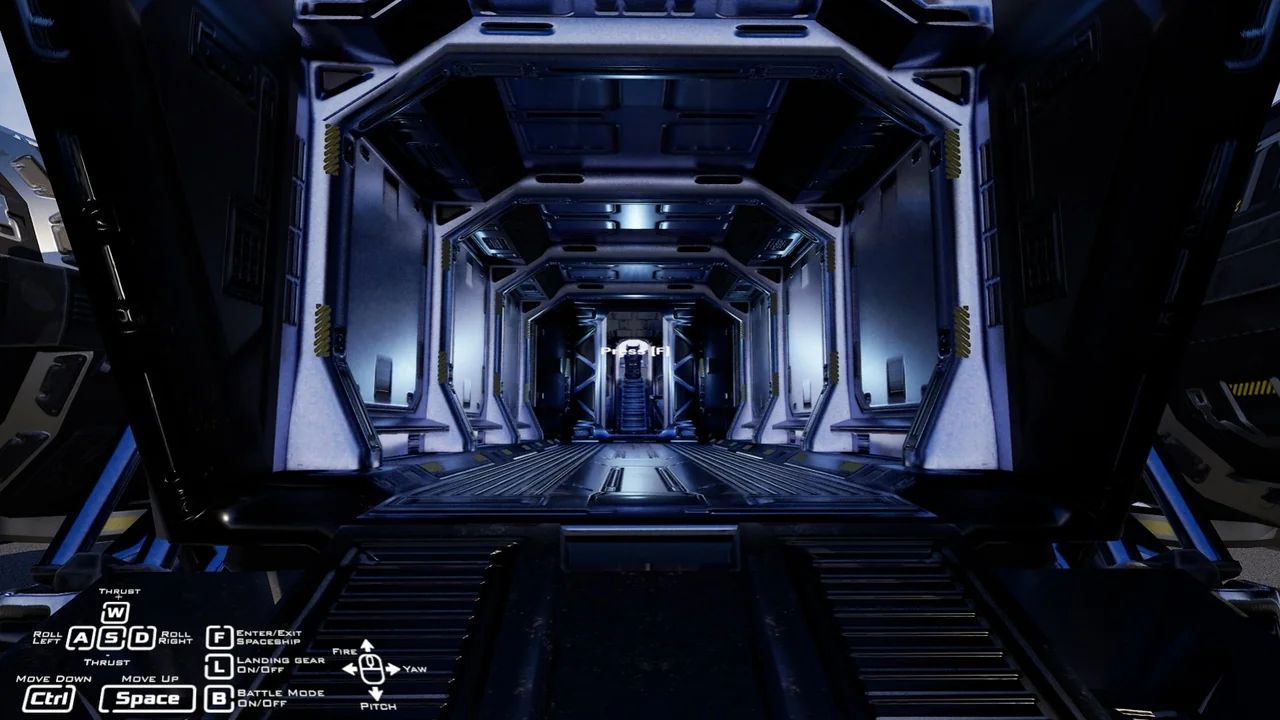 Stellar Phoenix Shuttle – Spaceship With Controller asset