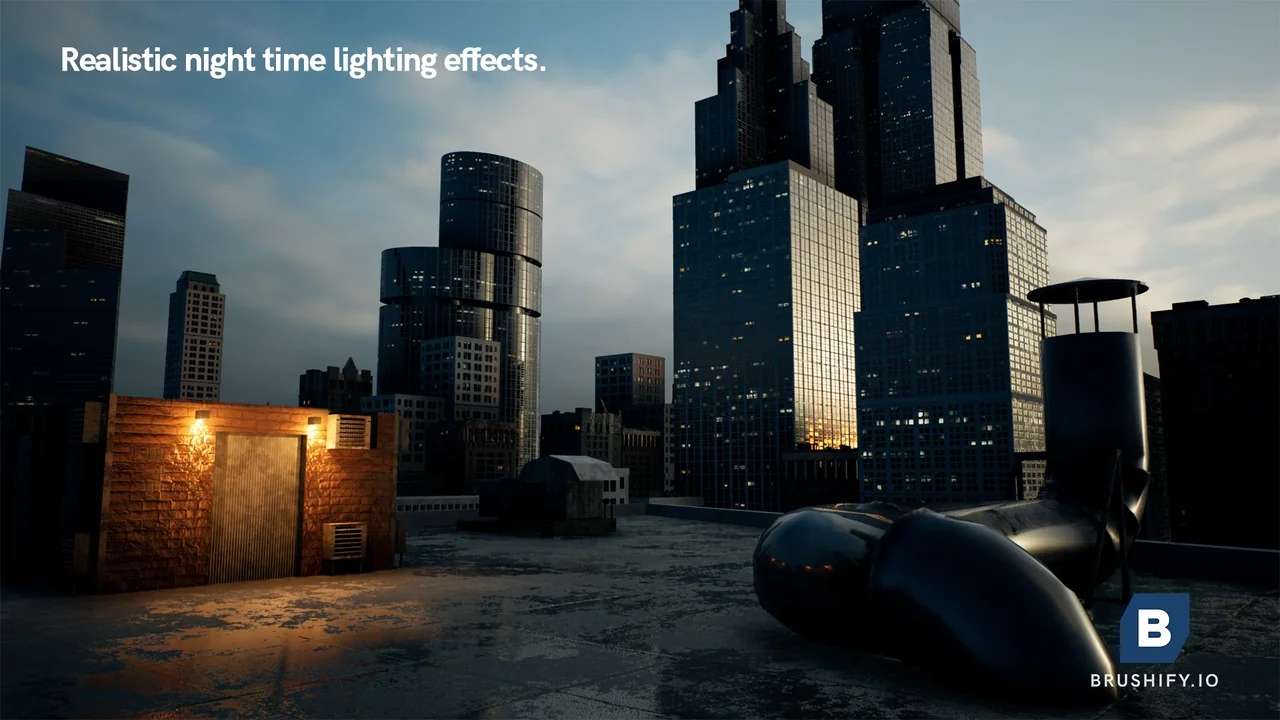 Brushify – Urban Buildings Pack asset