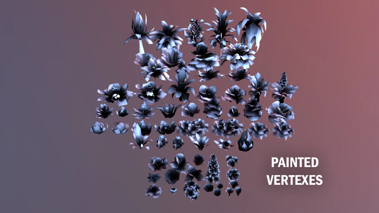 Fantasy plants 4 asset