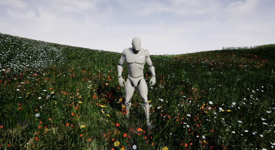 Grass with simple interaction