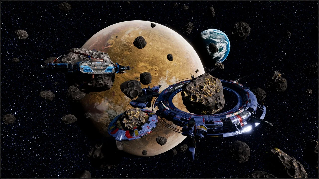 Space Station – Asteroid Mining Facility asset