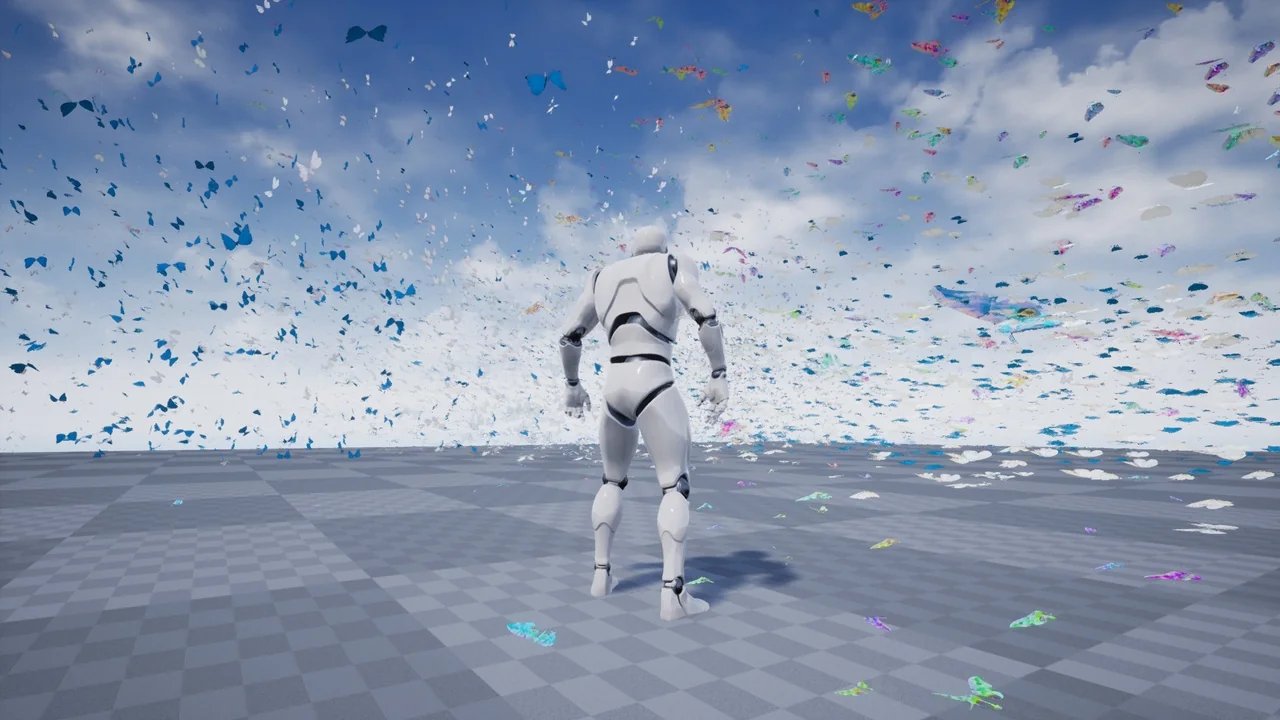 Butterflies Collection (BP, Niagara + AI) asset