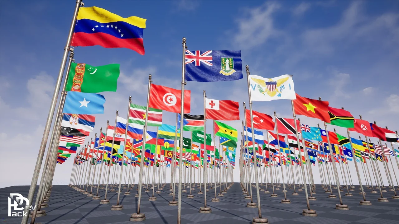 Flag Props Package / 250+ Flags asset