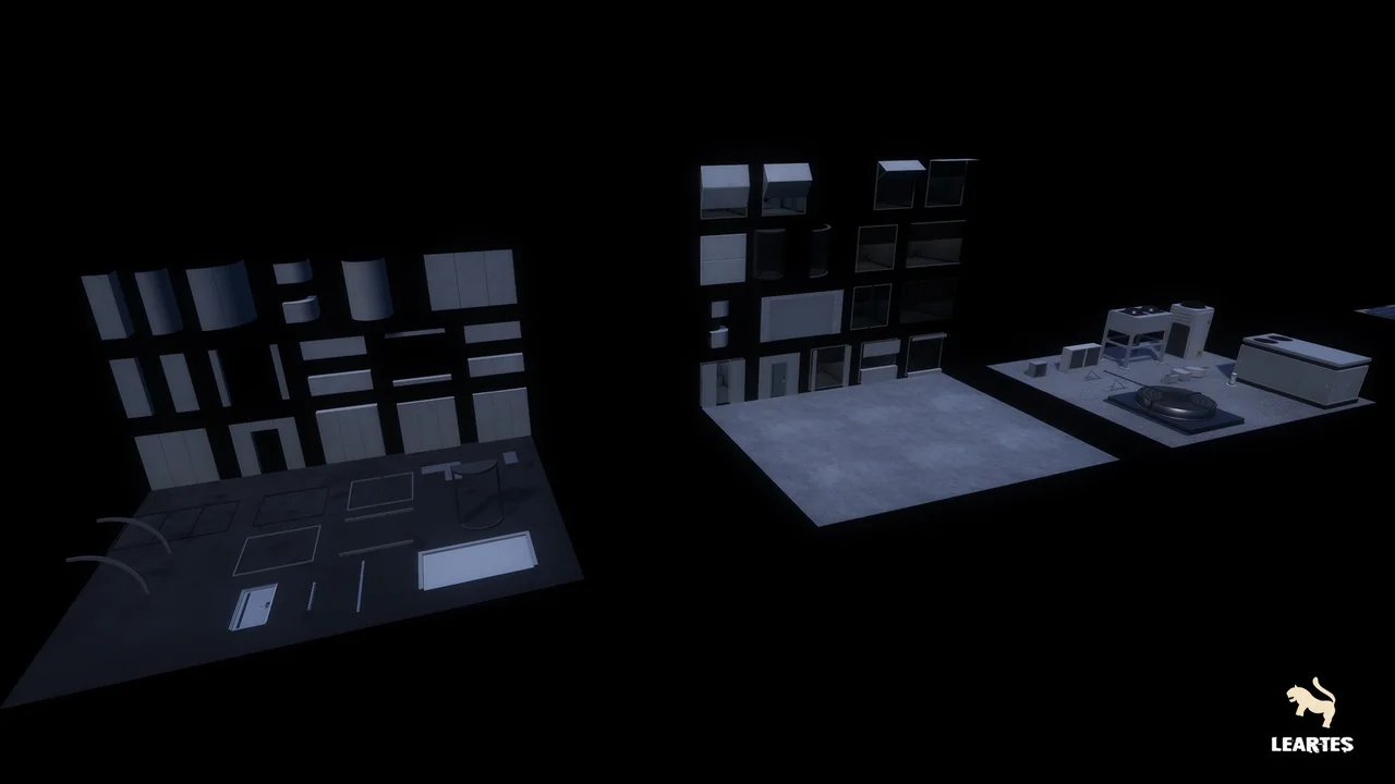 Futuristic Rooftop City Environment ( Futuristic Rooftop City Cyberpunk City ) asset