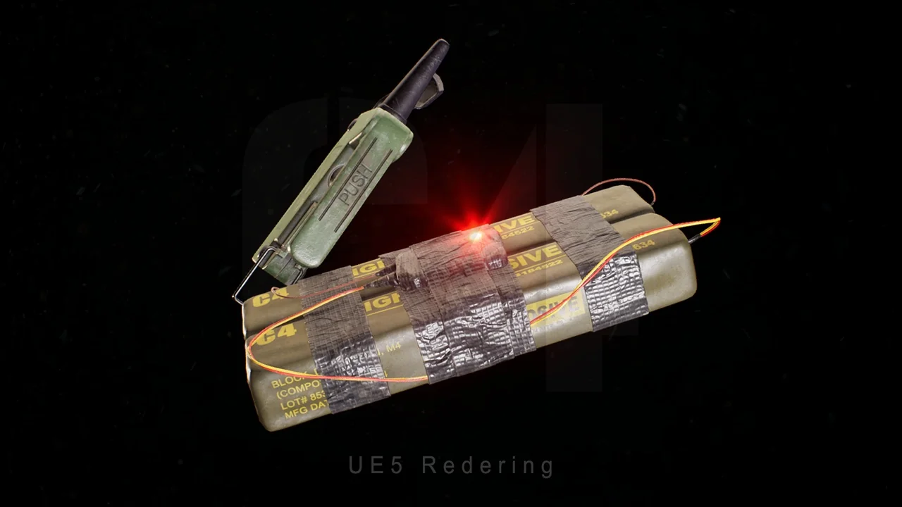 C4 Bomb With FPS Animations asset