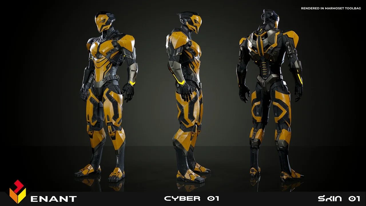 Sci-FI Cyber Robot 01 asset