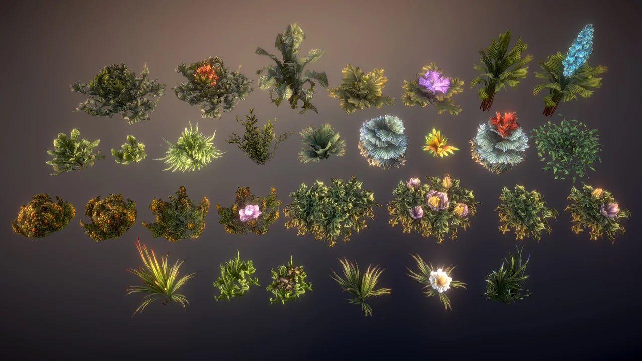 Fantasy plants 4 asset