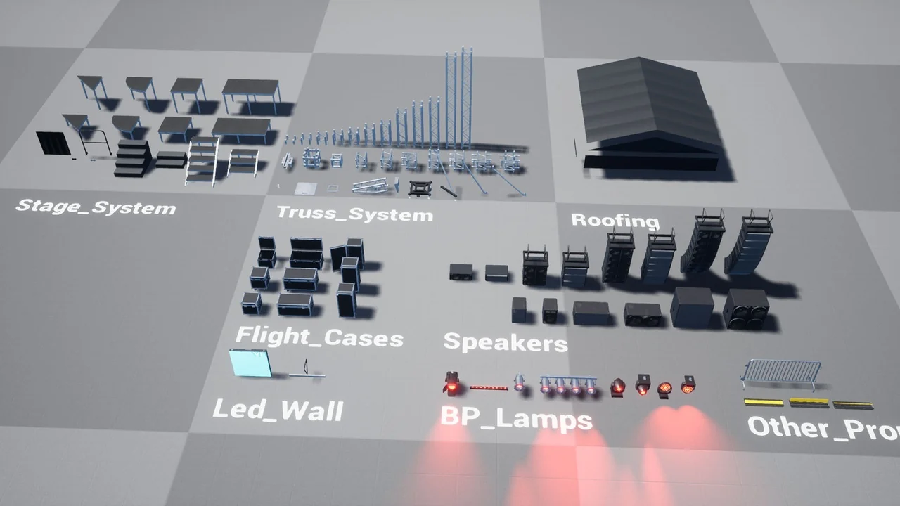 Modular Concert Stage asset