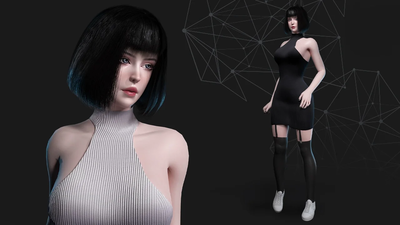 Base Girl – Various Outfits asset