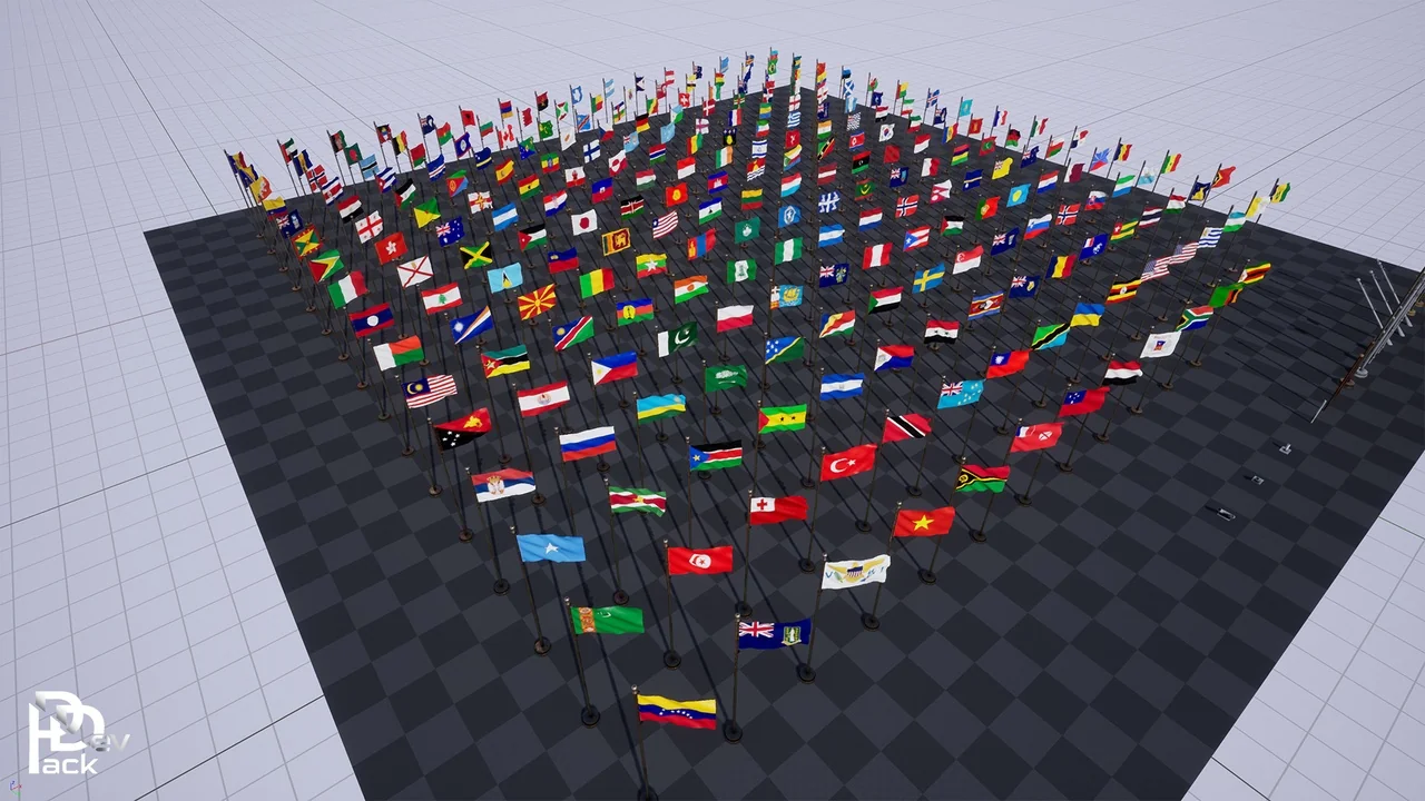 Flag Props Package / 250+ Flags asset