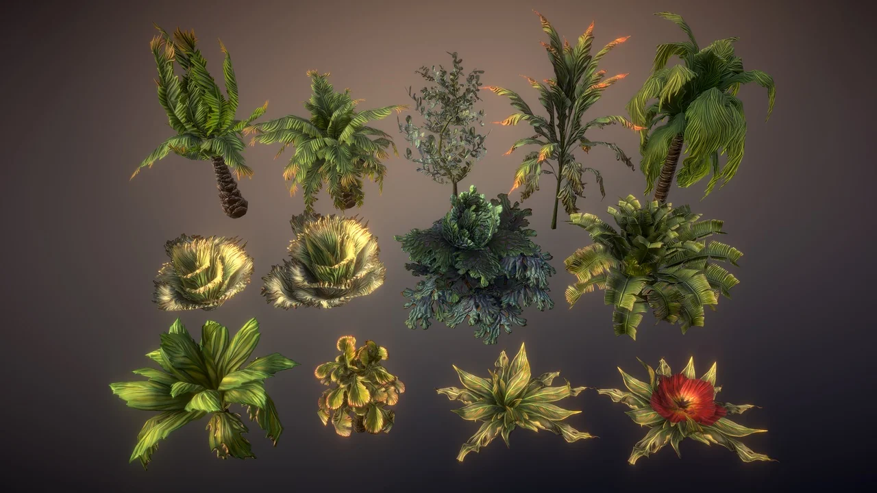 Fantasy plants 4 asset
