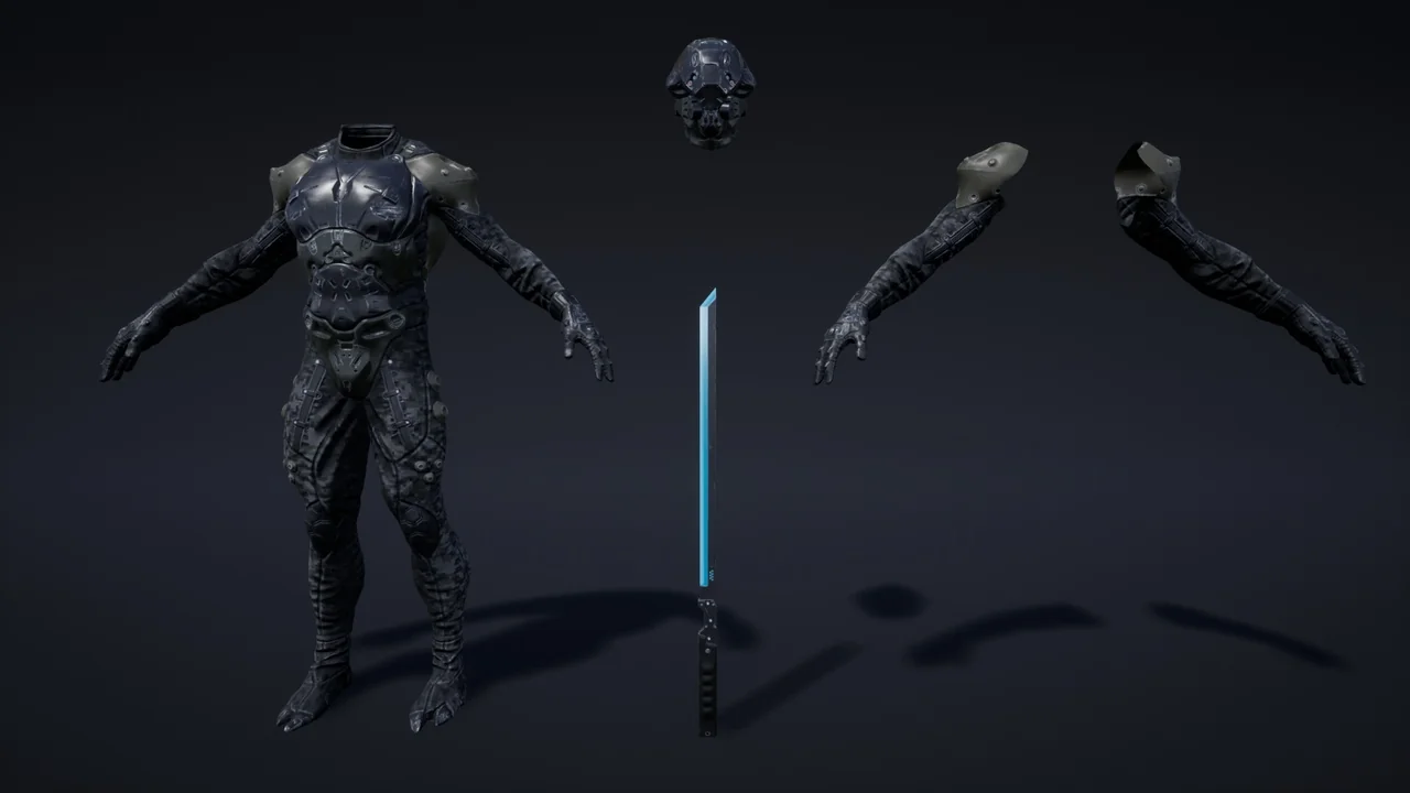 Sci-Fi Character 01 (Shadow) asset