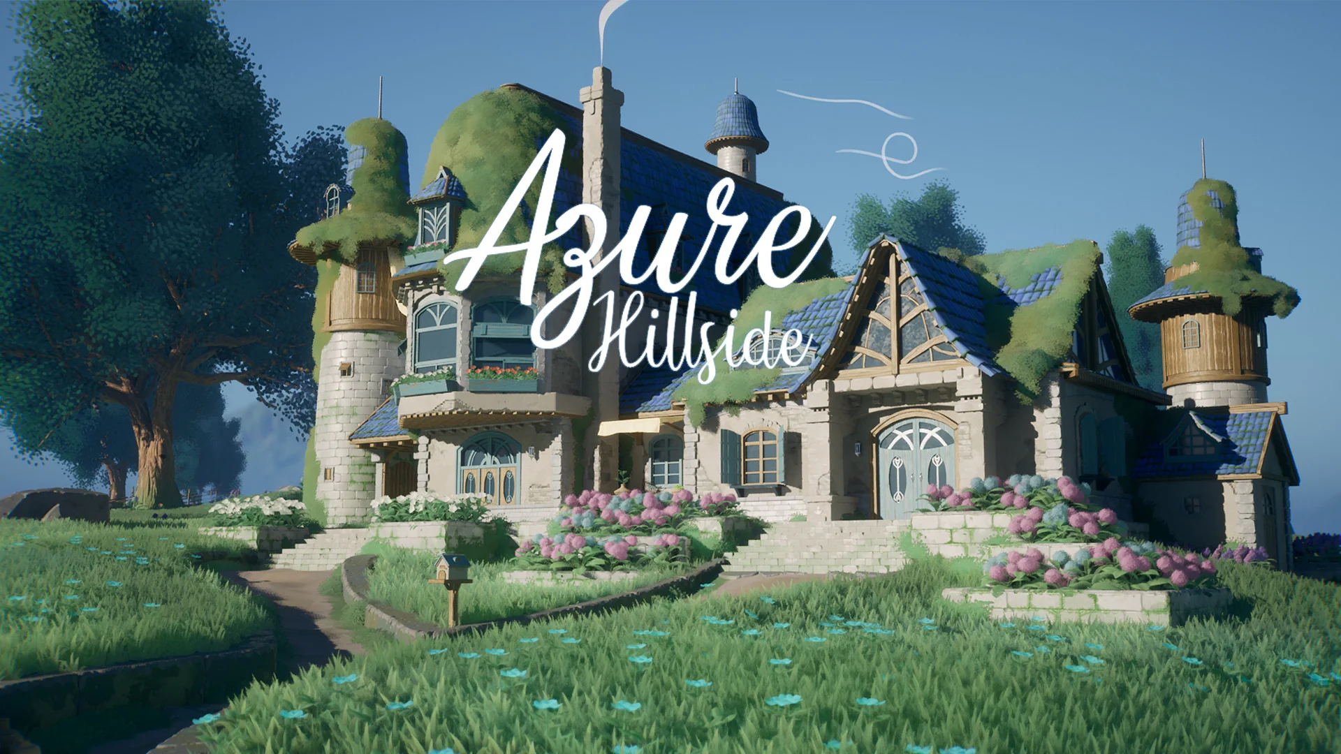 Stylized Azure Hillside ( Stylized Hillside Azure Hilltop Stylized Hill Azure )