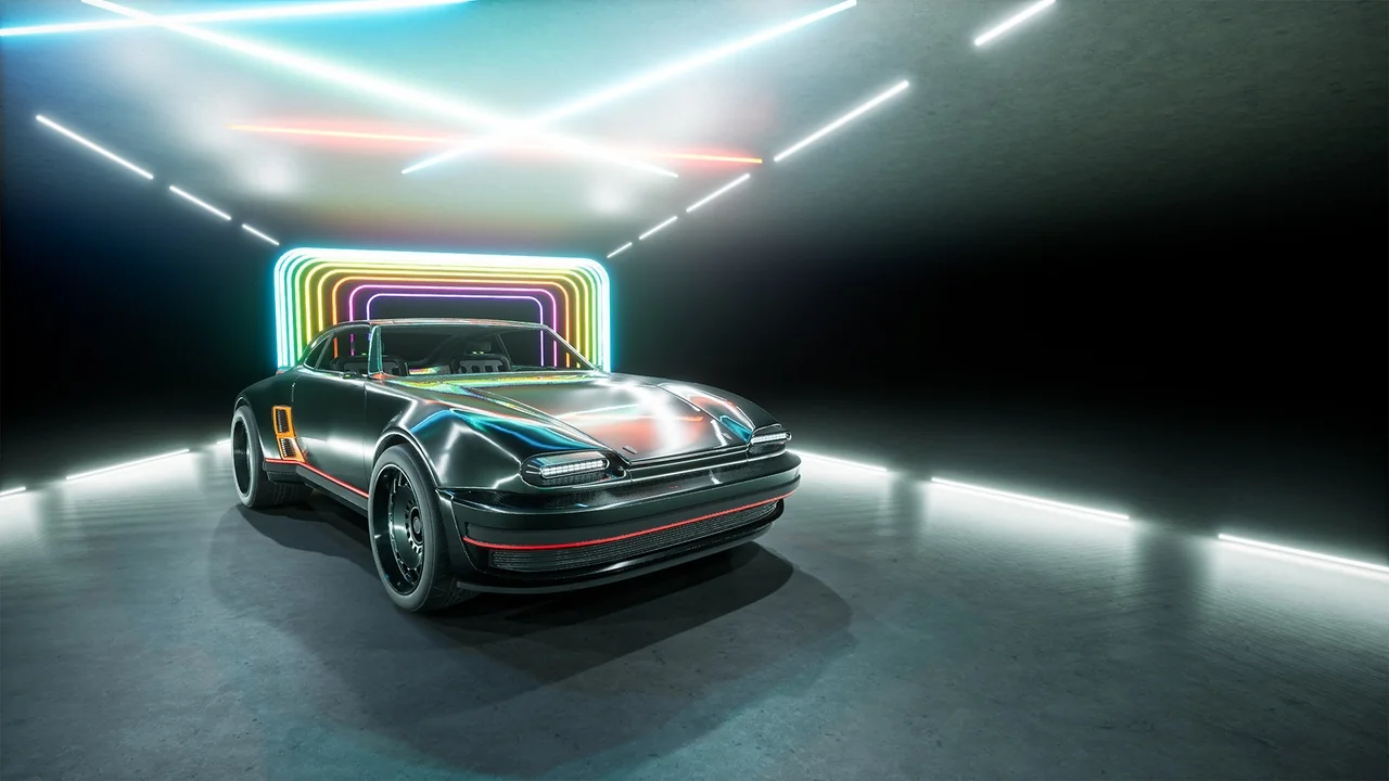 SciFi Cyber Car 2 asset